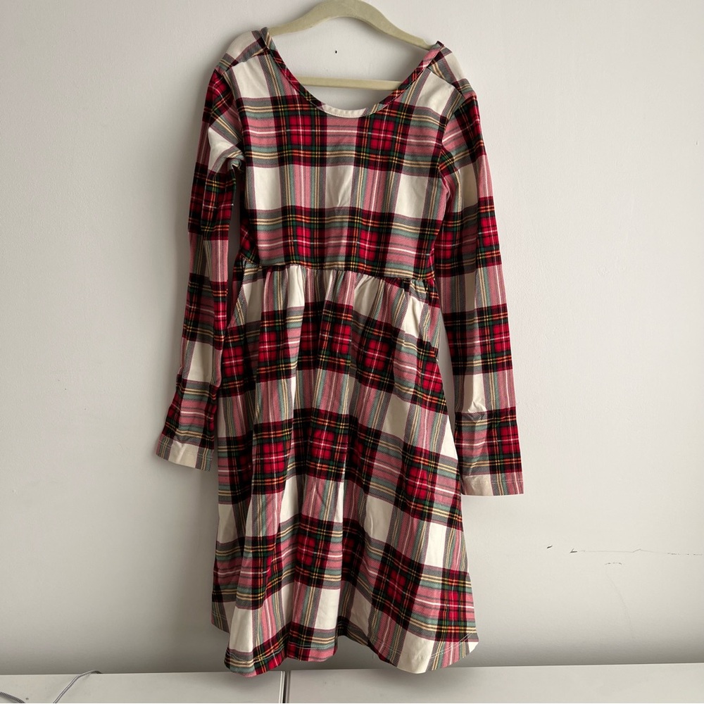 Hanna Andersson Red and White Plaid Holiday Christmas Dress